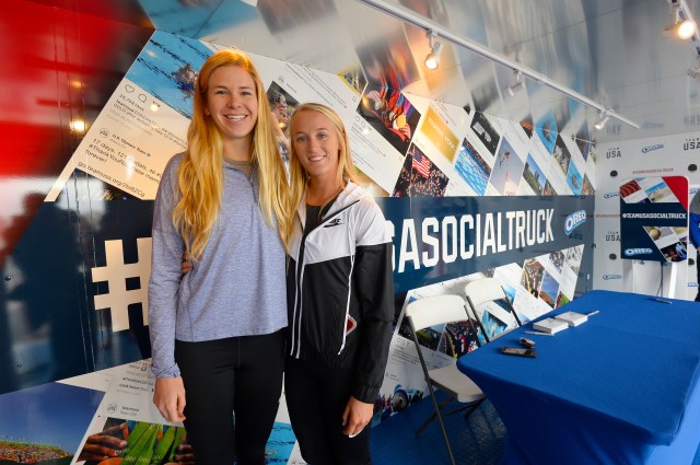 Sara Hughes and Summer Ross pose.