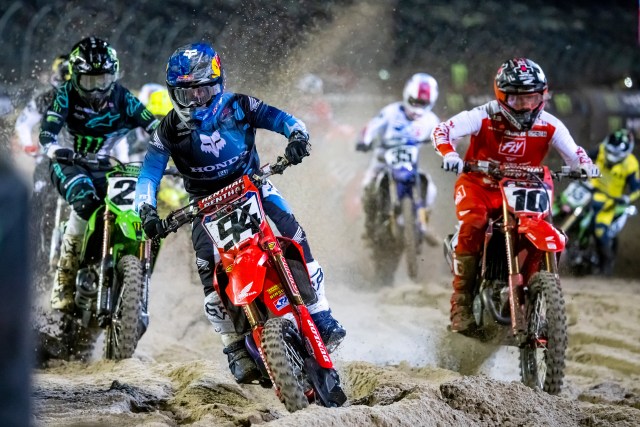 Ken Roczen competes at Round 09 of the 2022 AMA Supercross Series
