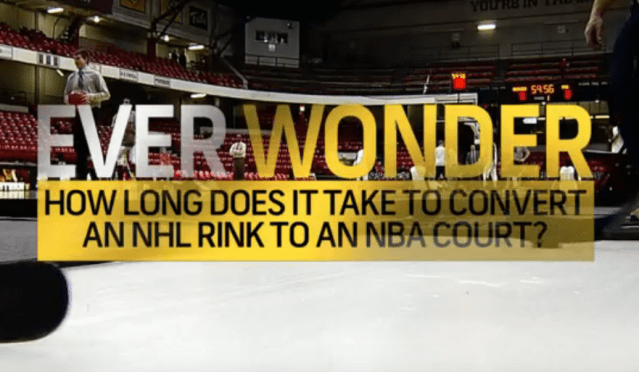 Ever Wonder? How Long it Takes to Convert Hockey Rink to Basketball Court?
