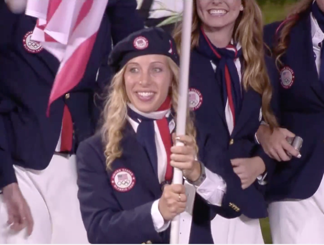 Team USA Flag Bearer Mariel Zagunis