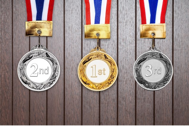 1st, 2nd, 3rd place medal's